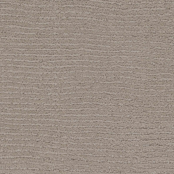 Modern Solid Taupe Stripes Texture Hand - loom Multi Size Wool Area Rug - The Rug Decor