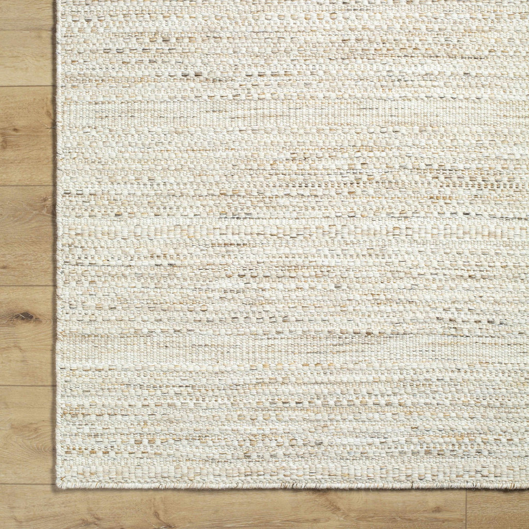 Moshe Beige And Brown Hand Woven Wool Area Rug - The Rug Decor