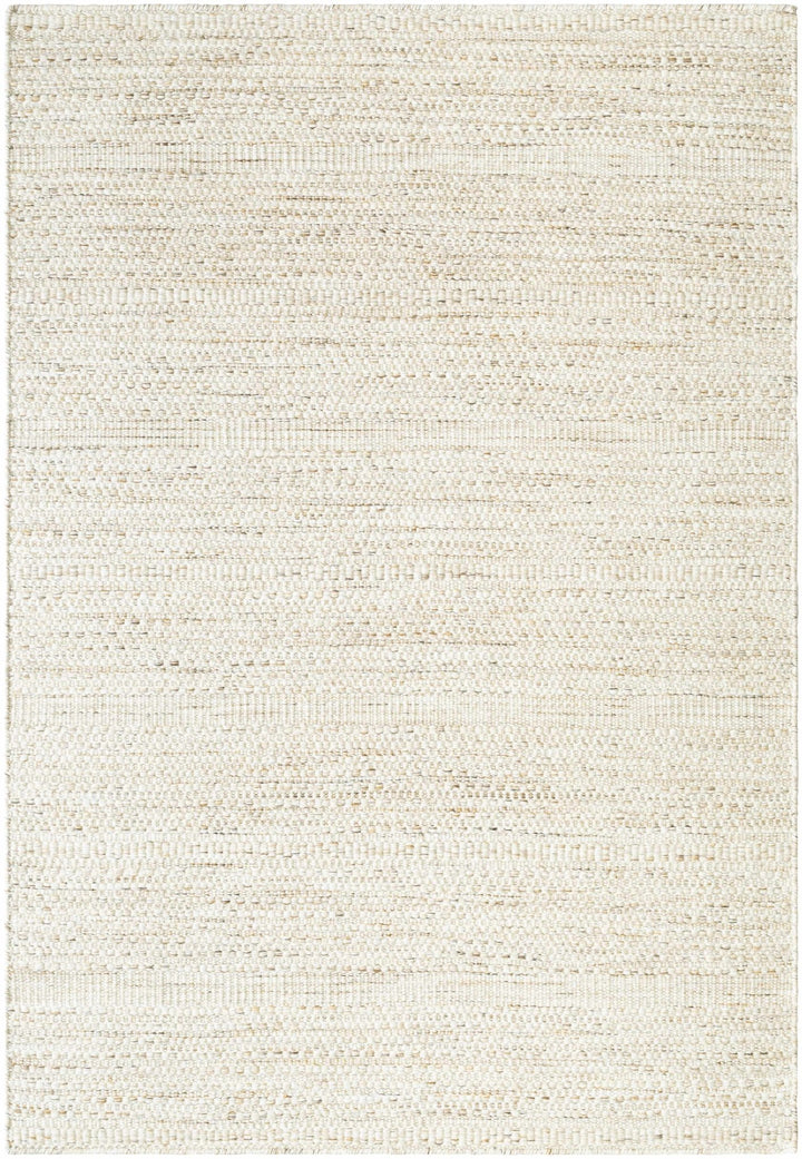 Moshe Beige And Brown Hand Woven Wool Area Rug - The Rug Decor