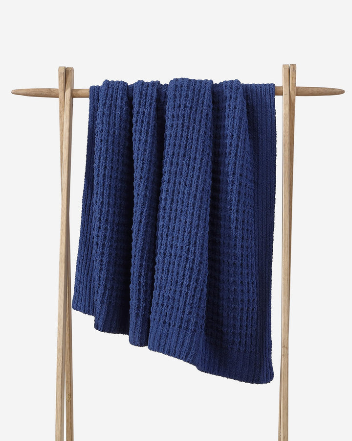 Multi Color Solid Knitted Waffle Lightweight Throw - The Rug Decor