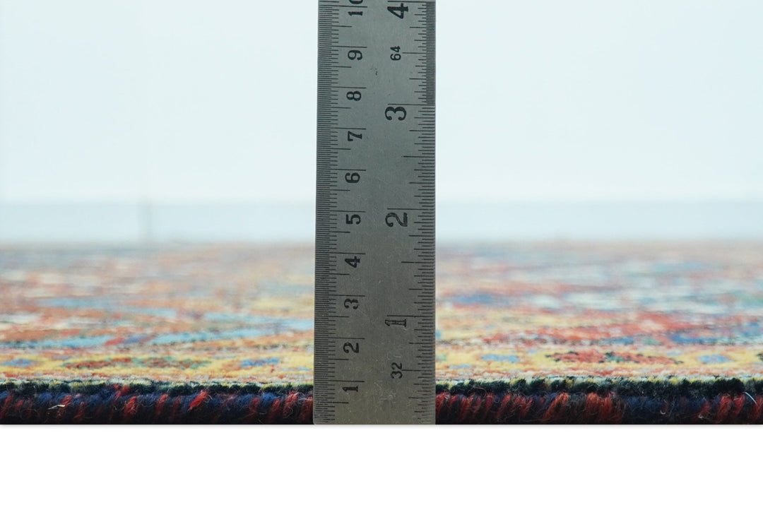 Multicolor Modern Chevron Design 7x10 Hand Knotted wool Area Rug - The Rug Decor