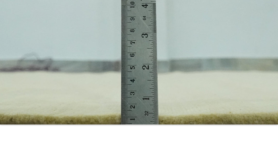 Olive and Gold Modern Abstract Design Hand loom 6x9 wool and Art silk Area Rug - The Rug Decor