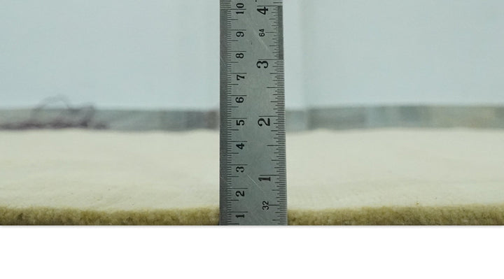 Olive and Gold Modern Abstract Design Hand loom 6x9 wool and Art silk Area Rug - The Rug Decor