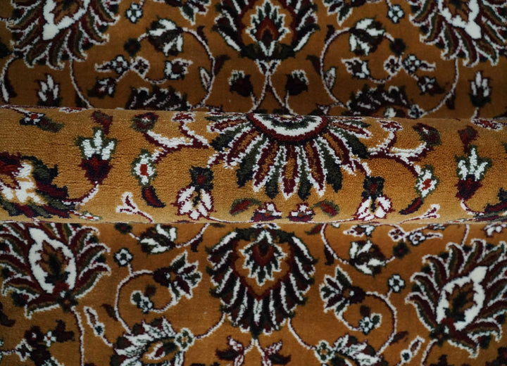 Premium Look 5x7 Rust, Ivory and Brown Traditional Floral Area Rug - The Rug Decor