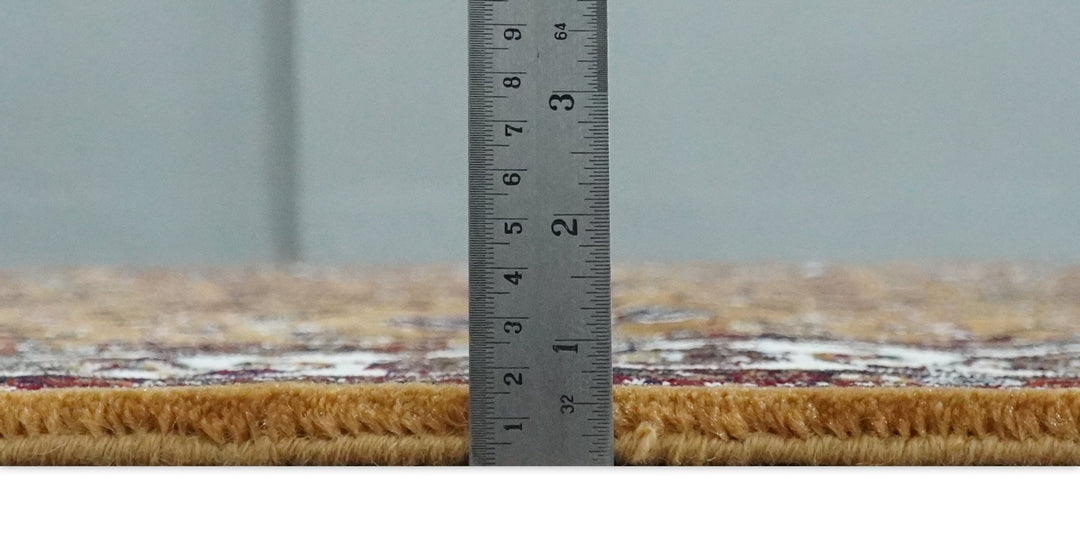 Premium Look 5x7 Rust, Ivory and Brown Traditional Floral Area Rug - The Rug Decor