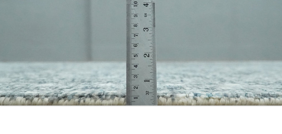 Premium look antique Design Teal, Charcoal and Ivory 5x8 Hand loom wool and Viscose Area Rug - The Rug Decor