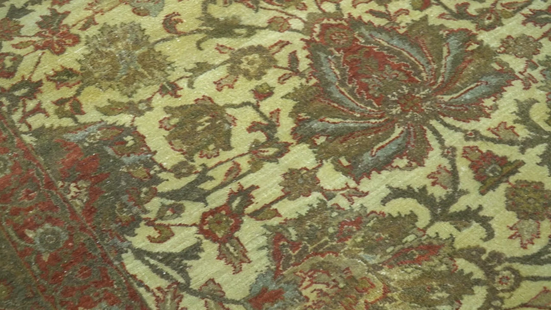 Traditional Fine Serapi Design Beige And Brown Hand Knotted 8x10 Wool Area Rug