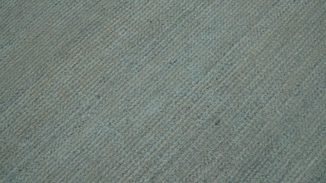 Modern Solid Design Green And Blue 5x8 Hand Knotted Wool Area Rug