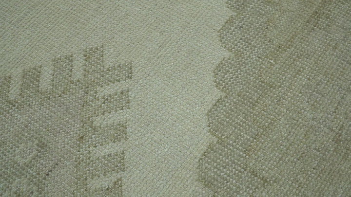 Custom Made Traditional Turkish Design Beige Hand knotted Wool Area Rug