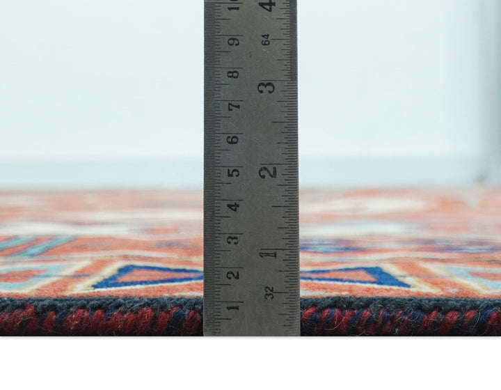 Rust Traditional Tribal Design 8x11.7 Hand Knotted wool Area Rug - The Rug Decor