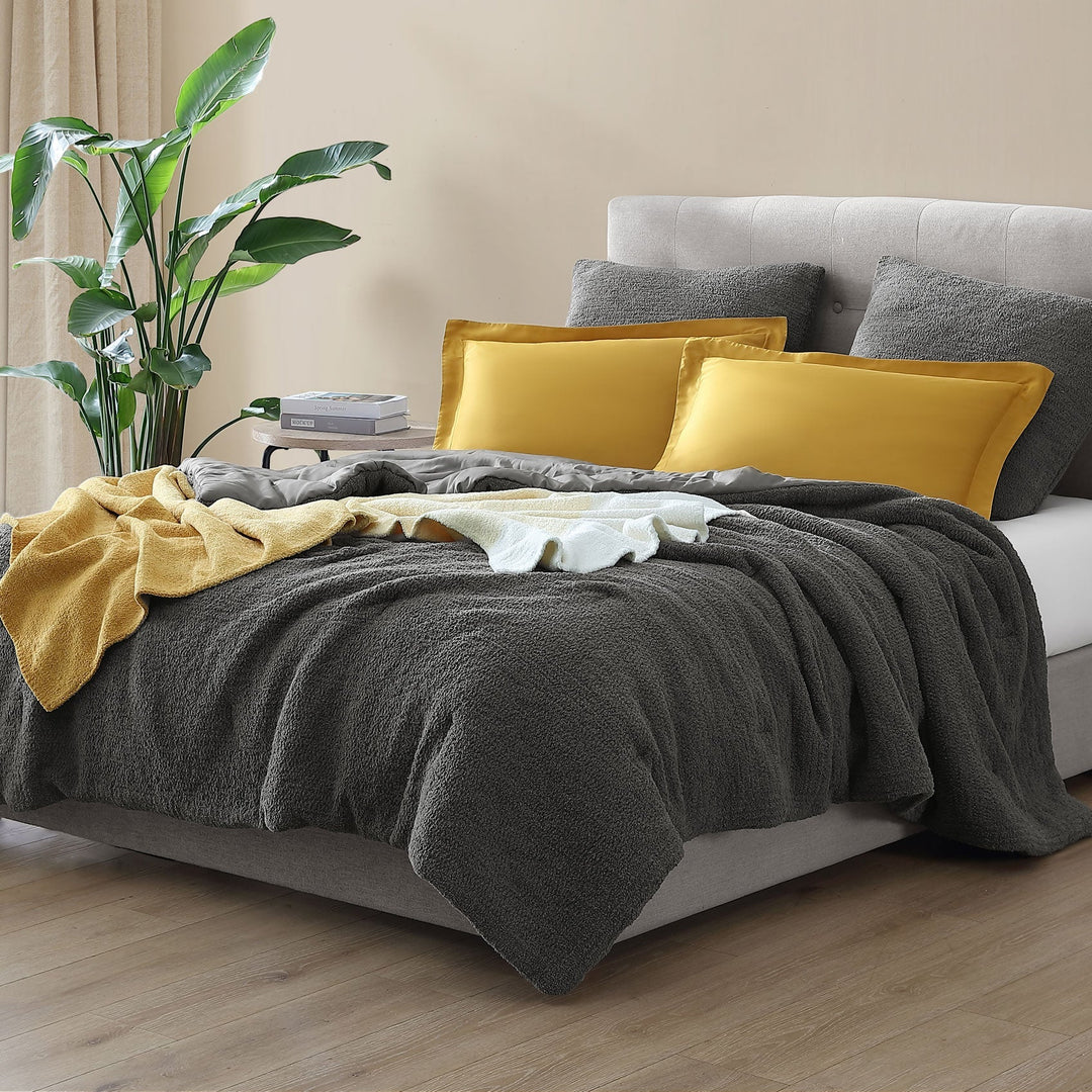 Simple and Elegant Granite and Marigold Striped Lightweight Throw - The Rug Decor