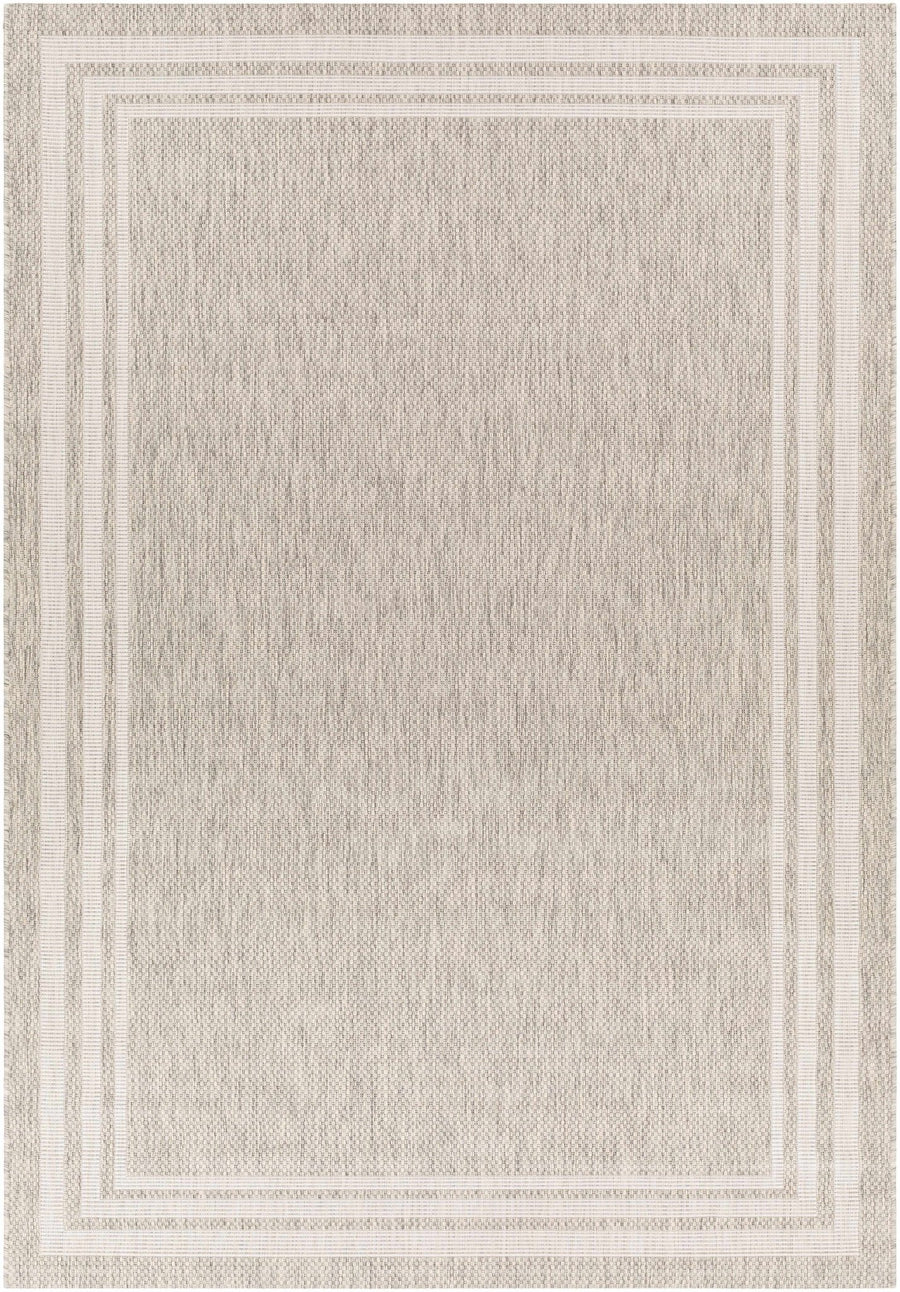 Solid Beige and Ivory Indoor and Outdoor Multi size Area Rug - The Rug Decor