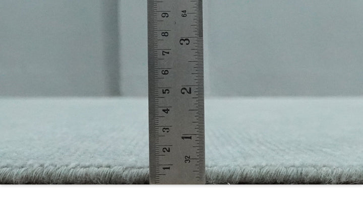 Solid Plain Gray Hand knotted Modern look 8x10 wool Area Rug - The Rug Decor