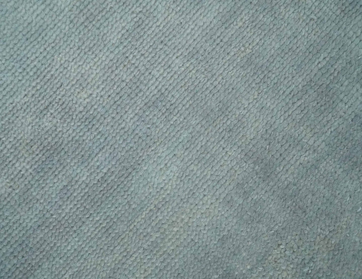 Solid Plain Gray Hand knotted Modern look 8x10 wool Area Rug - The Rug Decor