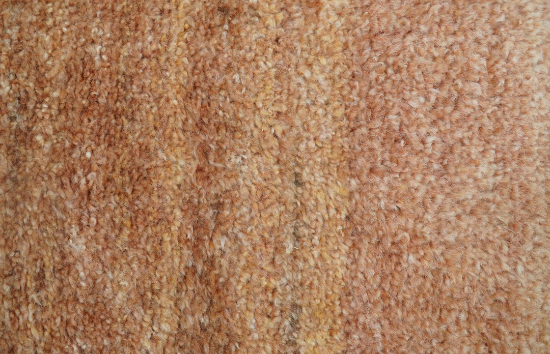 Solid Rust Hand knotted Contemporary Custom Made wool Area Rug - The Rug Decor