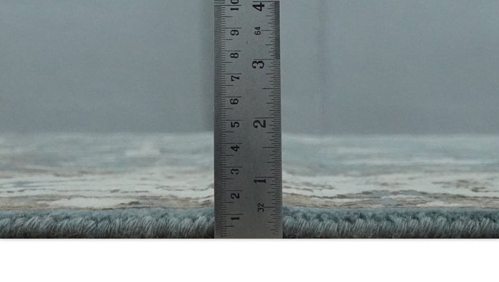 Traditional Blue, Ivory and Brown Oriental Oushak 8x10 wool Area Rug - The Rug Decor