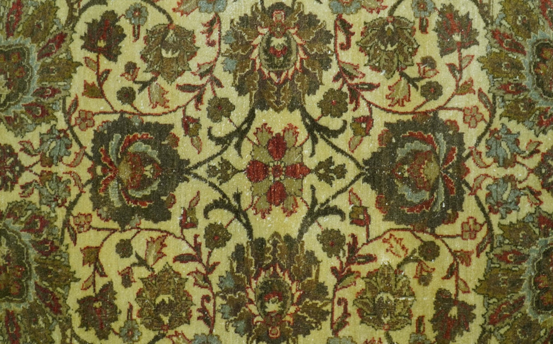 Traditional Fine Serapi Design Beige And Brown Hand Knotted 8x10 Wool Area Rug - The Rug Decor