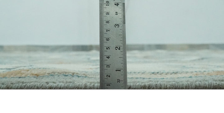 Traditional Heriz Gray and Ivory 7x9 and 8x10 Floral Hand Knotted wool Area Rug - The Rug Decor