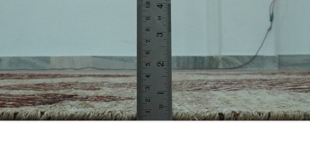 Traditional Large design 5x8 Olive, Silver and Brown Hand knotted wool area rug - The Rug Decor