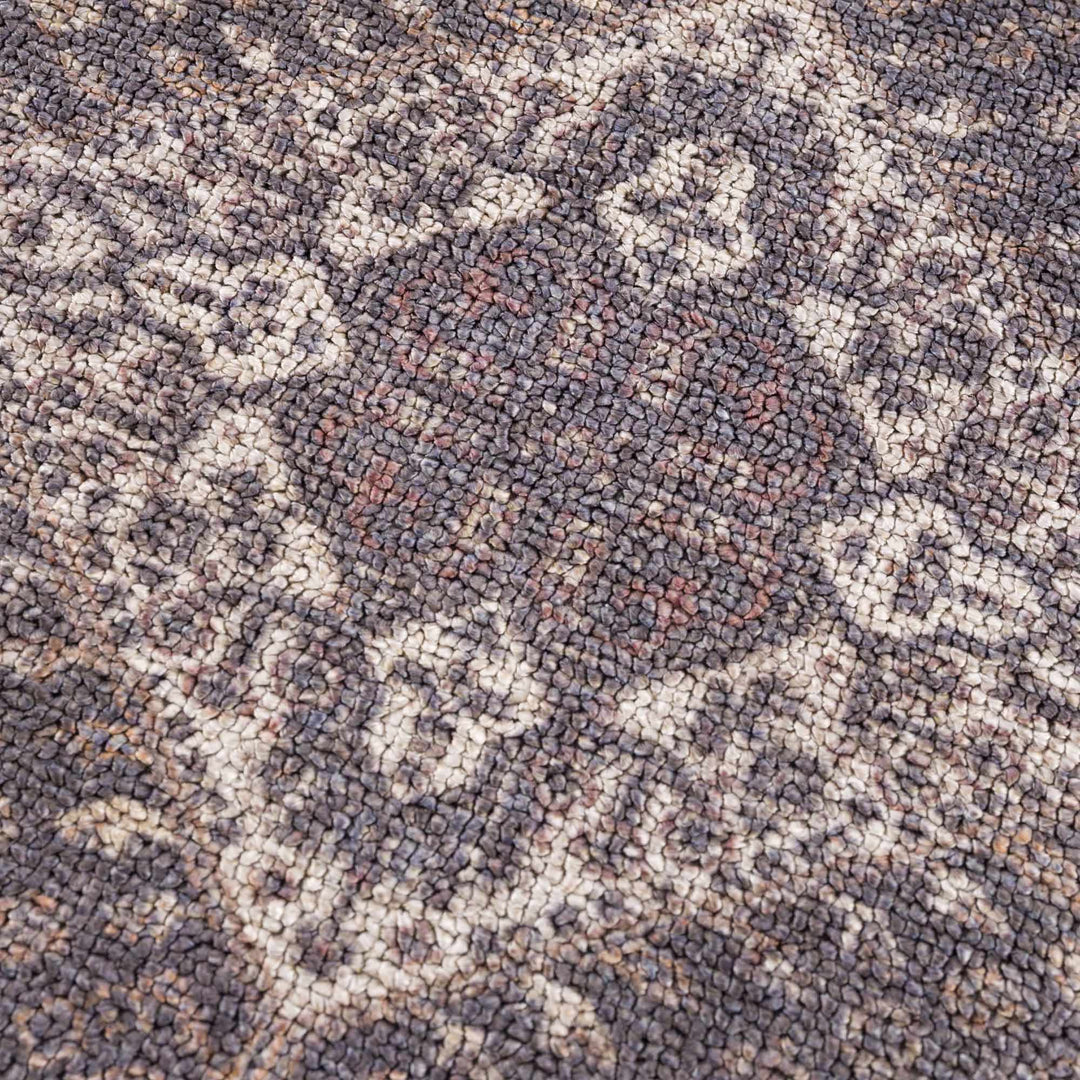 Traditional Oriental Design Beige and Purple Medium pile Area rug - The Rug Decor