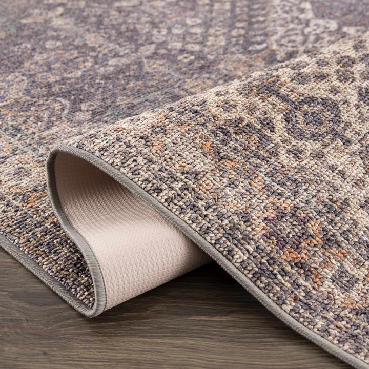 Traditional Oriental Design Beige and Purple Medium pile Area rug - The Rug Decor