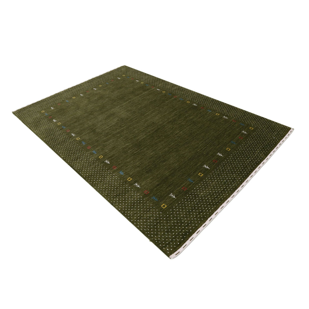 Tribal Border Design Hand Loomed Wool Area Rug - The Rug Decor