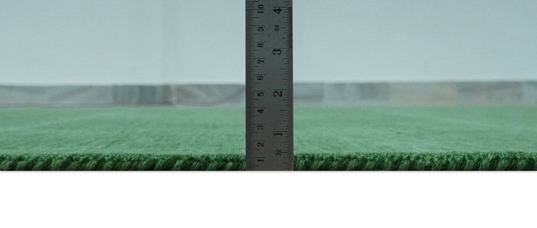 Tribal Design Green Traditional Hand loom 4.6x7 Wool Area Rug - The Rug Decor