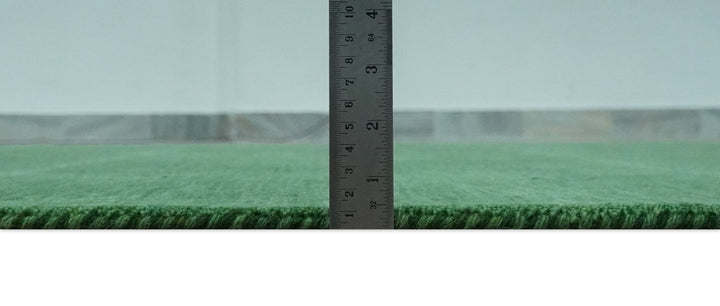 Tribal Design Green Traditional Hand loom 4.6x7 Wool Area Rug - The Rug Decor