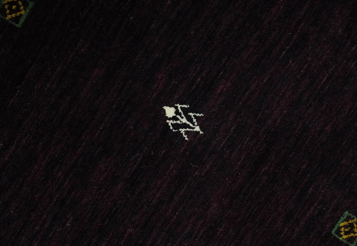 Tribal look Dark Purple Traditional Hand loom 4.6x7 Wool Area Rug - The Rug Decor