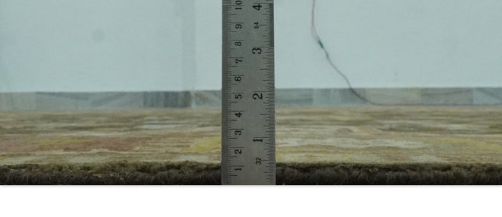 Vintage Style Antique design Green and Rust 8x10 Traditional Floral wool area rug - The Rug Decor