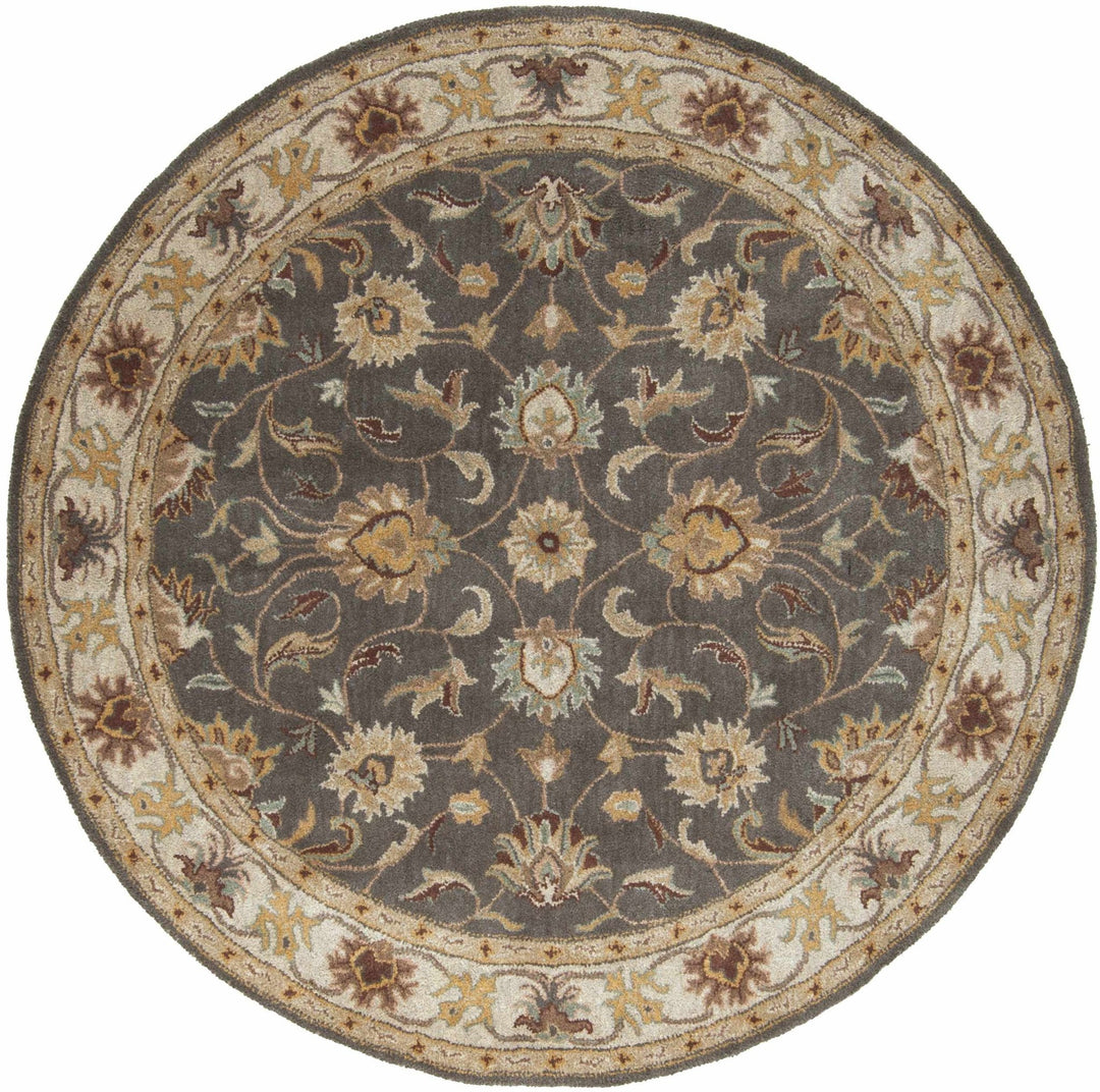 Vintage Style Gray, Gold, Brown and Tan Hand Tufted Oriental Oushak Multi Size wool Rug - The Rug Decor
