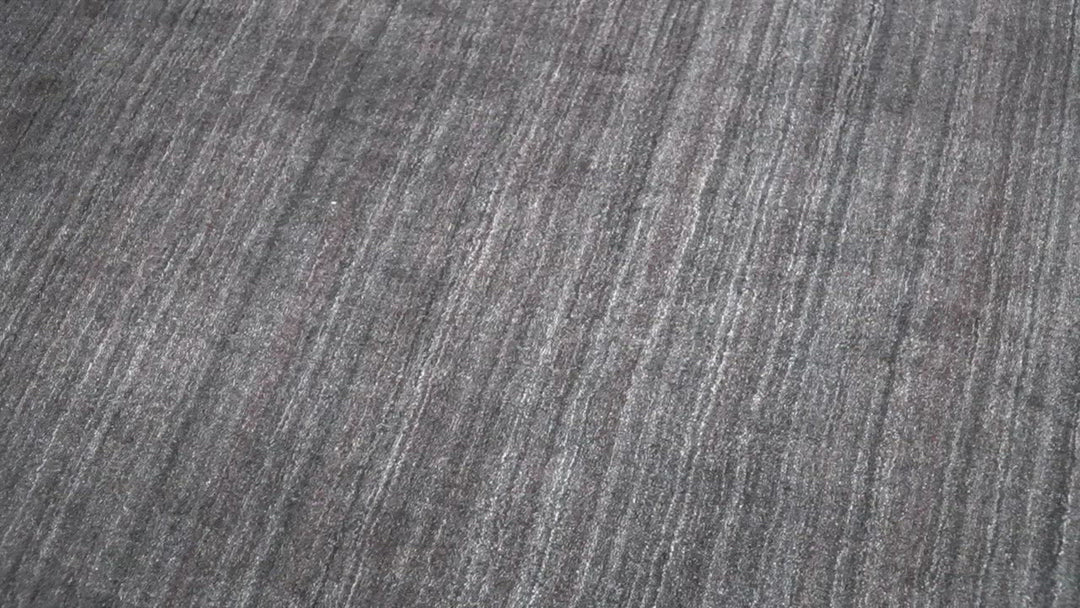 Solid Charcoal Scandinavian 5x7 Blended Wool Flatwoven Area Rug, Dinning, Kids Rug | HL14