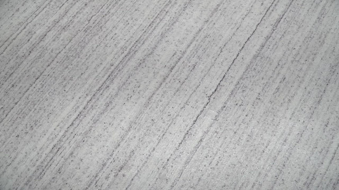 Shaded Solid Ivory and Purple Scandinavian 5x7 Blended Wool Flatwoven Area Rug | HL27