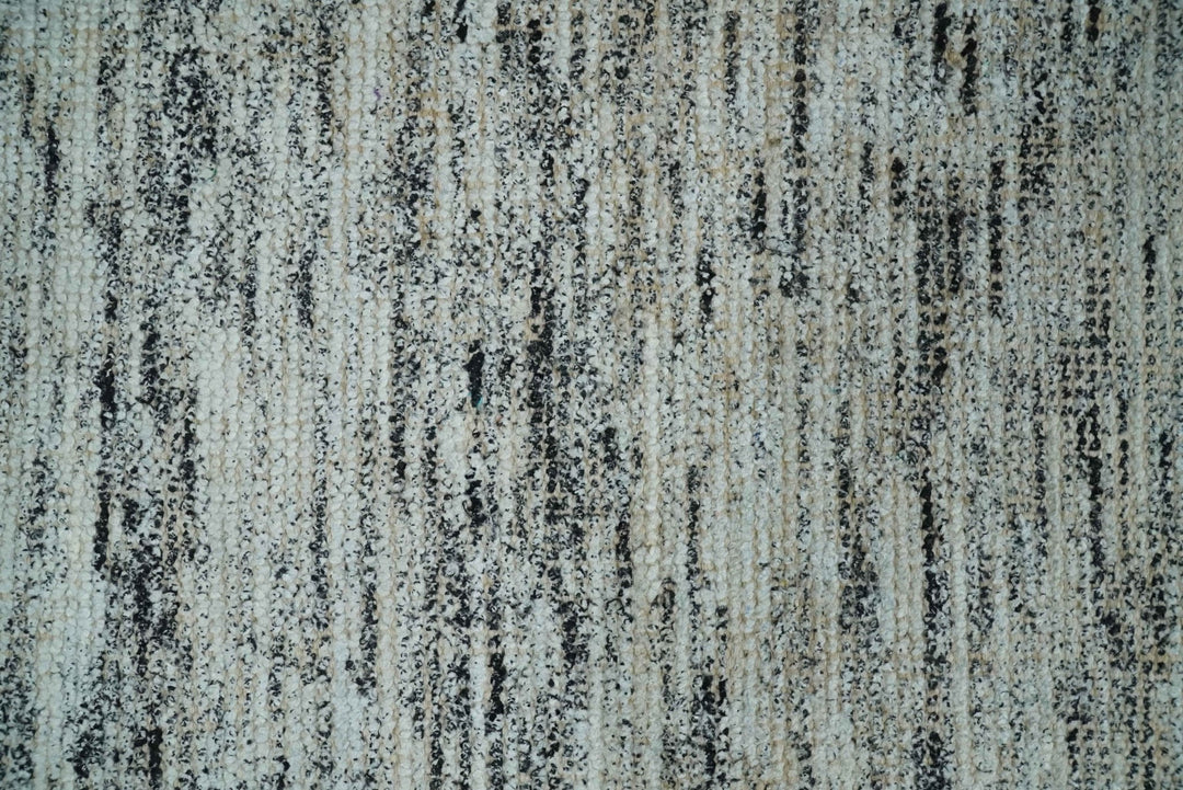 2x3 Modern Abstract Charcoal and Silver Rug made with Art Silk | N4923 - The Rug Decor