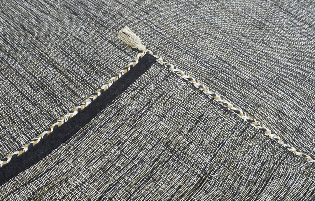 2x3,5x8 Dhurrie Rug, Brown and Beige Plain Rug , Living, Dinning and Bedroom Rug | TRDDUR458 - The Rug Decor