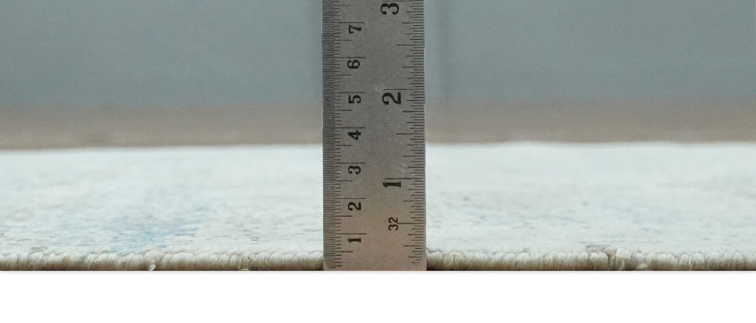 2x4 Modern Abstract Blue and Ivory Rug made with Art Silk| N4124 - The Rug Decor