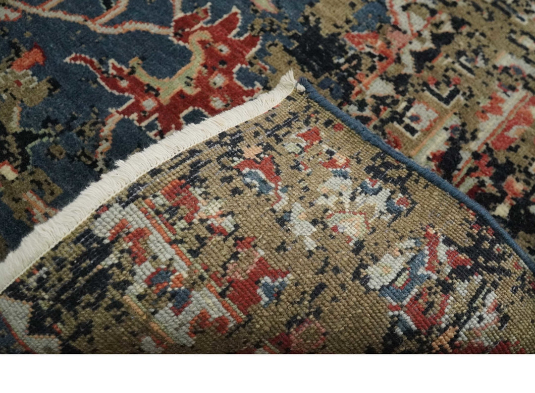 2x4 Modern Abstract Olive, Charcoal and Gray Wool Rug| N7524 - The Rug Decor