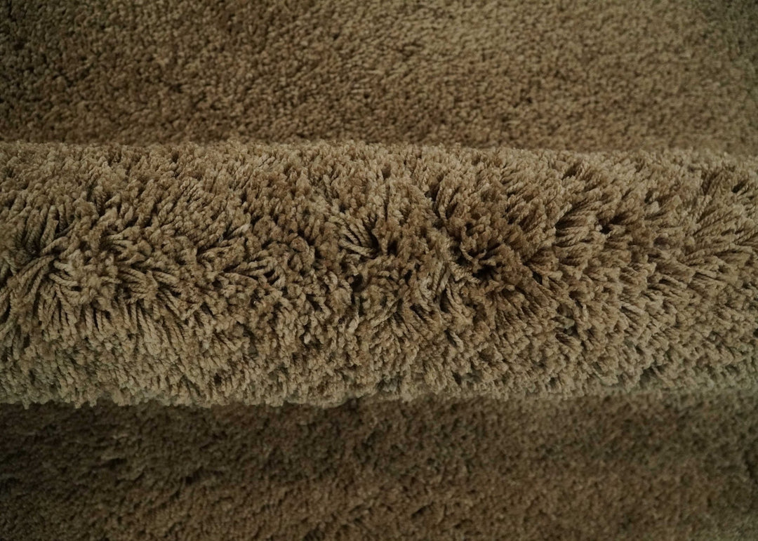 3x5, 4X6 and 5x7 Hand Woven Shag Olive Art Silk Soft Viscose Area Rug - The Rug Decor