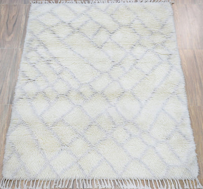4' X 6' Rug | Modern Handmade New Zealand Wool Area Rug | The Rug Decor |TRD171746 - The Rug Decor