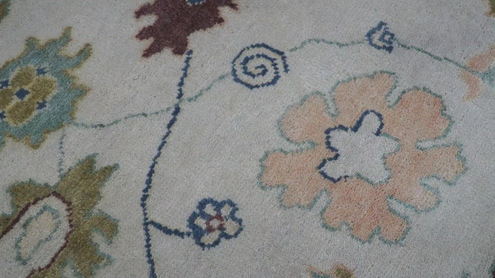 8x10 Hand Knotted Silver and Brown Traditional Vintage Persian Style Antique Wool Rug | TRDCP759810