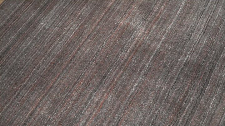 Solid Brown Scandinavian 5x7 Blended Wool Flatwoven Area Rug, Dinning, Kids Rug | HL17