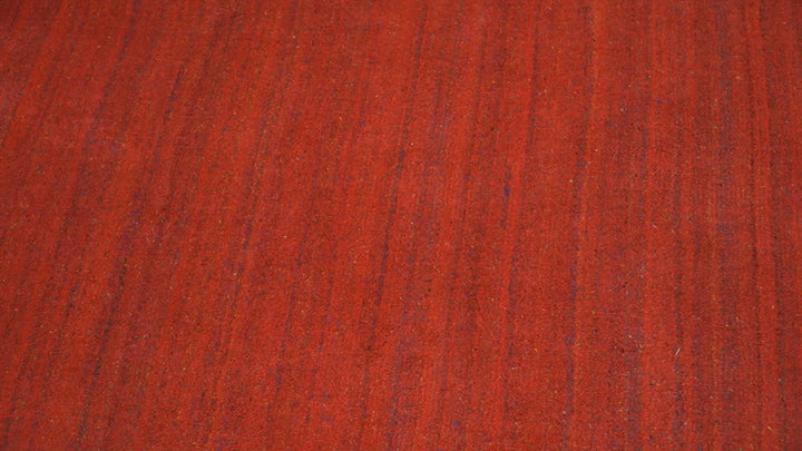 Solid Rust Scandinavian 5x7 Blended Wool Flatwoven Area Rug, Dinning, Kids Rug | HL15