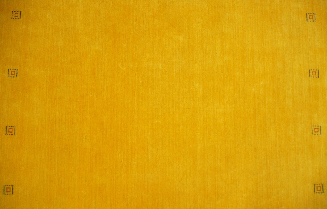 4x6 Small Gold Natural Farmhouse Wool Hand Woven Southwestern Gabbeh Rug| LOR17 - The Rug Decor