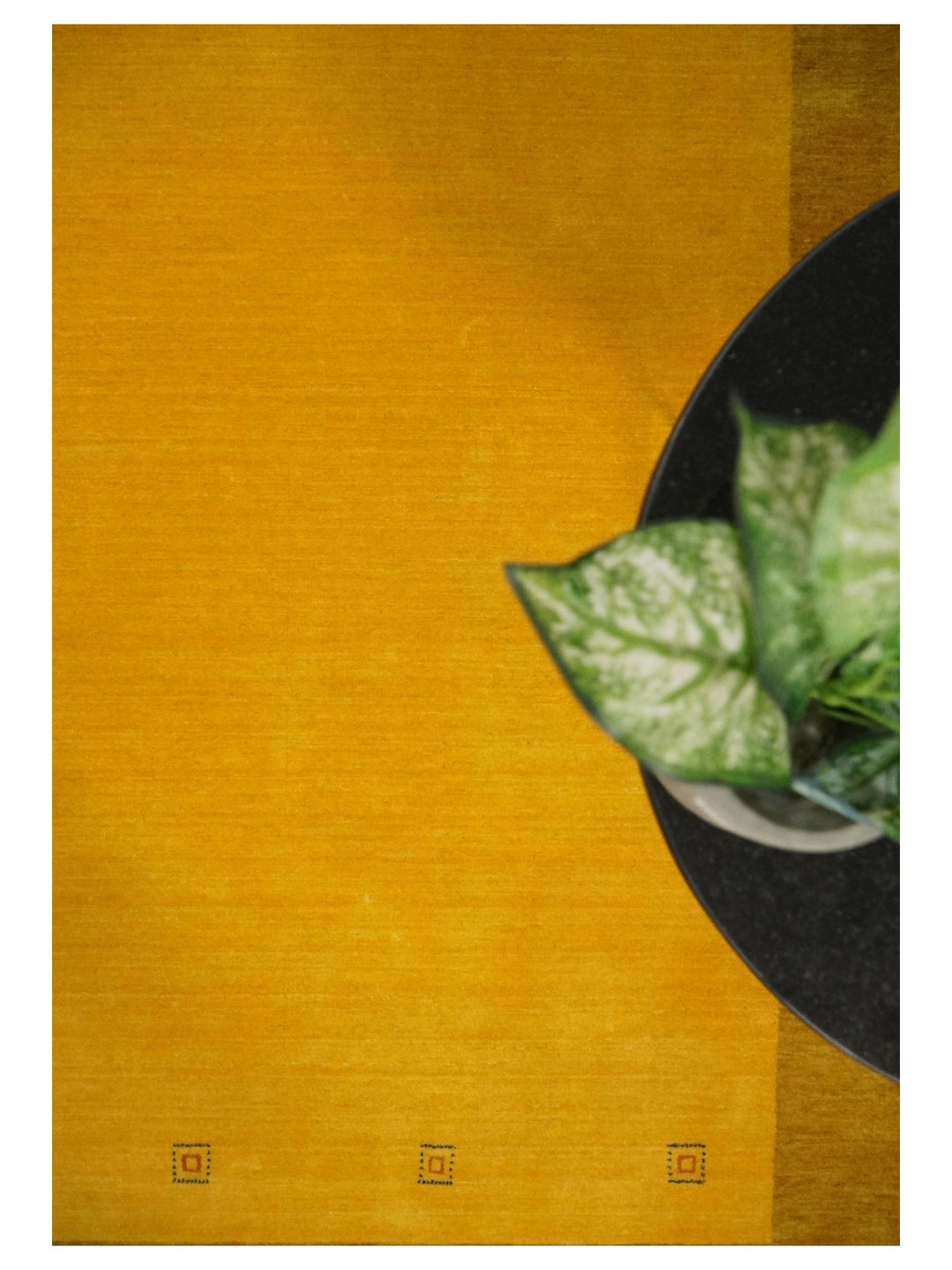 4x6 Small Gold Natural Farmhouse Wool Hand Woven Southwestern Gabbeh Rug| LOR17 - The Rug Decor