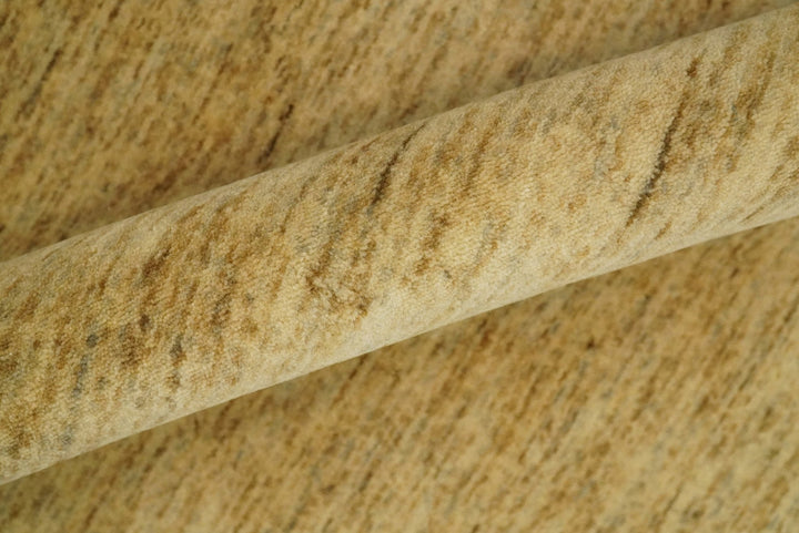 4x6 Small Solid Beige Natural Farmhouse Wool Hand Woven Southwestern Rug| LOR4 - The Rug Decor