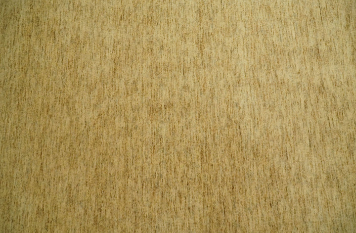 4x6 Small Solid Beige Natural Farmhouse Wool Hand Woven Southwestern Rug| LOR4 - The Rug Decor