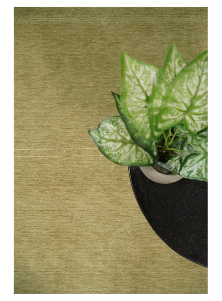 4x6 Small Solid Beige Wool Hand Woven Southwestern Gabbeh Rug | LOR11 - The Rug Decor