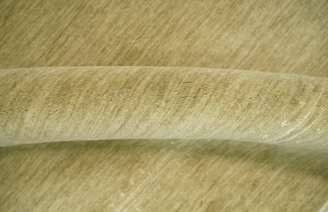 4x6 Small Solid Beige Wool Hand Woven Southwestern Gabbeh Rug | LOR11 - The Rug Decor