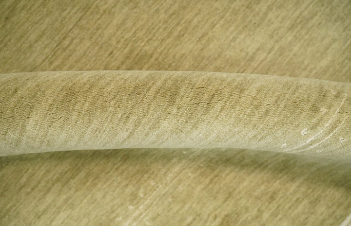 4x6 Small Solid Beige Wool Hand Woven Southwestern Gabbeh Rug | LOR11 - The Rug Decor