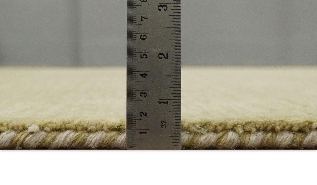 4x6 Small Solid Beige Wool Hand Woven Southwestern Gabbeh Rug | LOR11 - The Rug Decor